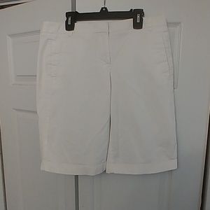 J. Crew white shorts size 6